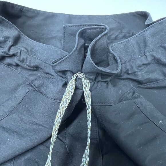 Quehua France Parachute Loose-Fit Trousers Fleece-lined Size S Black UltraLight - Picture 8 of 16